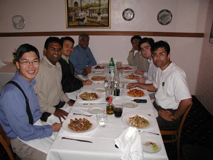 [Lunch at Villaggio's--Darrick, tk, Ravi, Subhash, Sarvesh, Phil, Srini K.]