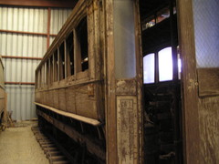 [Ancient Wooden Streetcar]