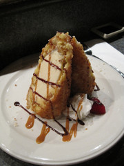 [Fried Coconut Ice Cream Dessert]