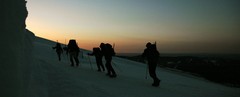 [Sunrise at Silcox Hut]