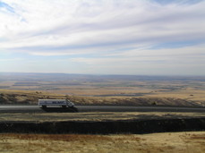 [Looking Straight West from the Rest Stop]