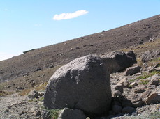 [Boulder, Steep Hill]