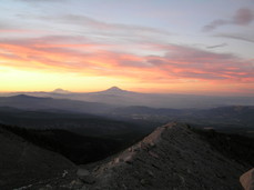 [Mt. Rainier and Adams to the North]