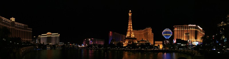 [The Bellagio, Caesar's Palace, Trump, The Flamingo, Bally's, Eiffel Tower, Planet Hollywood]